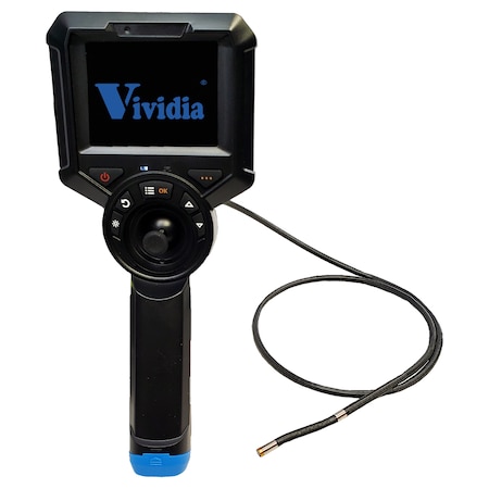 Vividia Joystick Borescope, ⌀ 6mm, 39" Long, Articulate 180° Back 360° All-Way ME 610 X